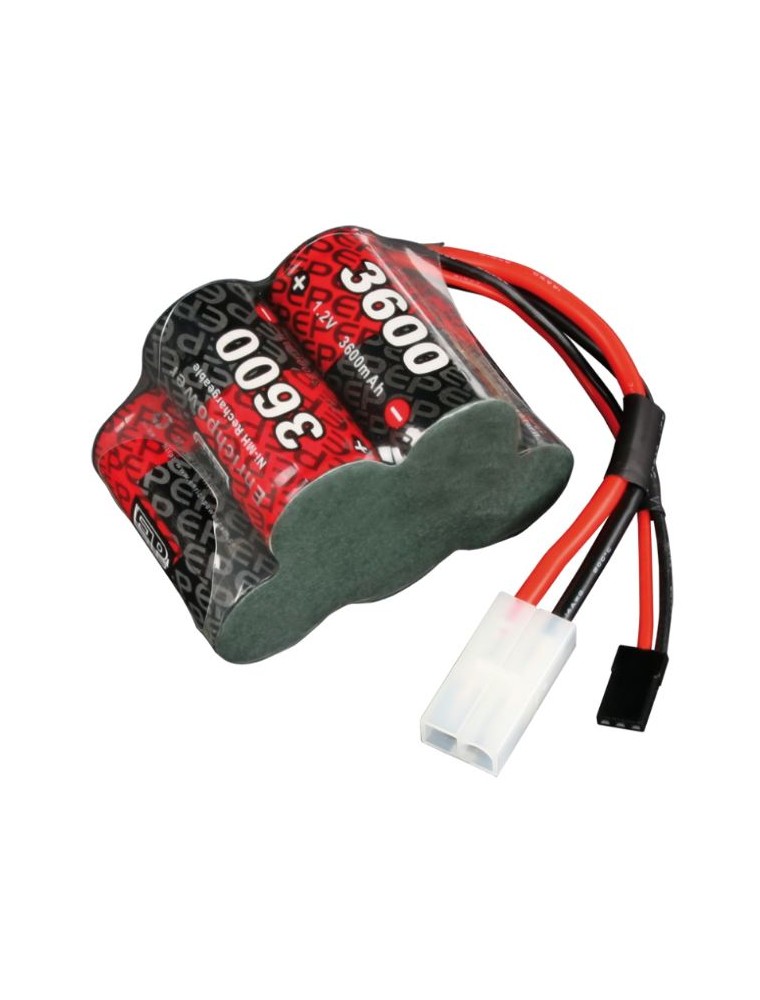 Robitronic - PACCO RX 6v 3600mAh NiMh   3+2 PER AUTO IN SCALA 1/5