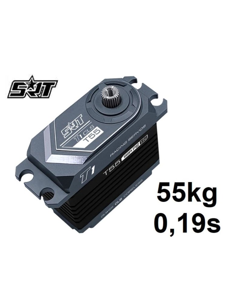 SRT - Servo T55 Corless 55kg 0,19sec @8,4v full metal ideale per buggy 1/8