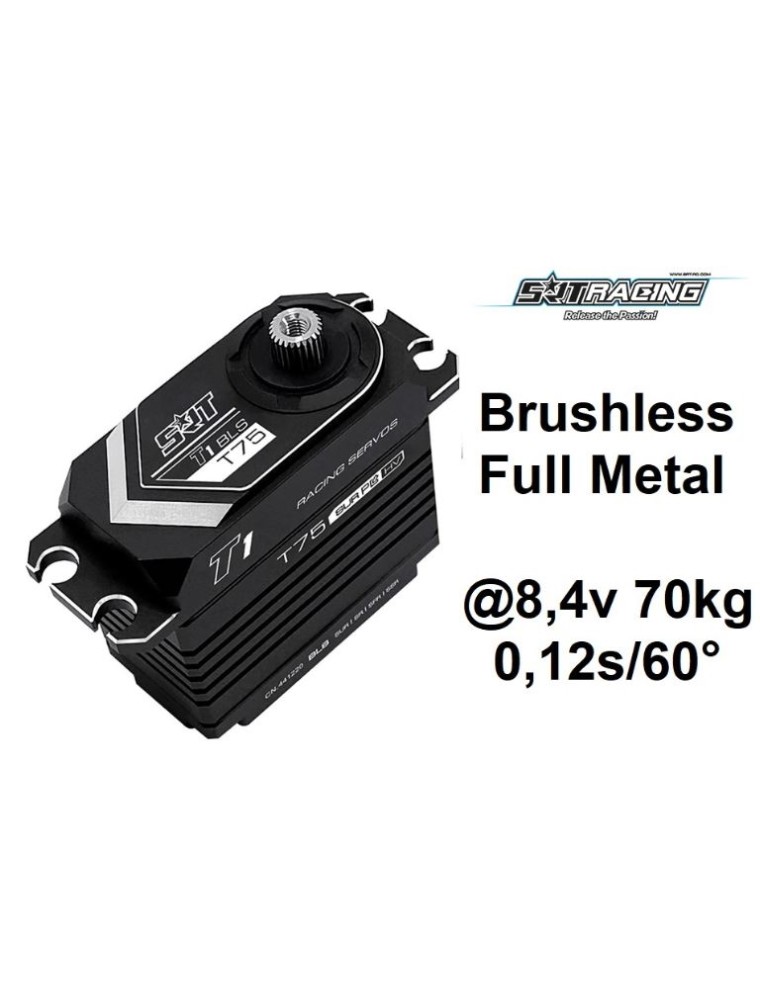 SRT - Servo T75 Brushless HV 70kg 0,12s @8,4v  full metal