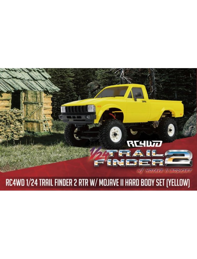 RC4WD - RC4WD Trail Finder 2 giallo scaler 1/24 con carrozzeria Mojave II