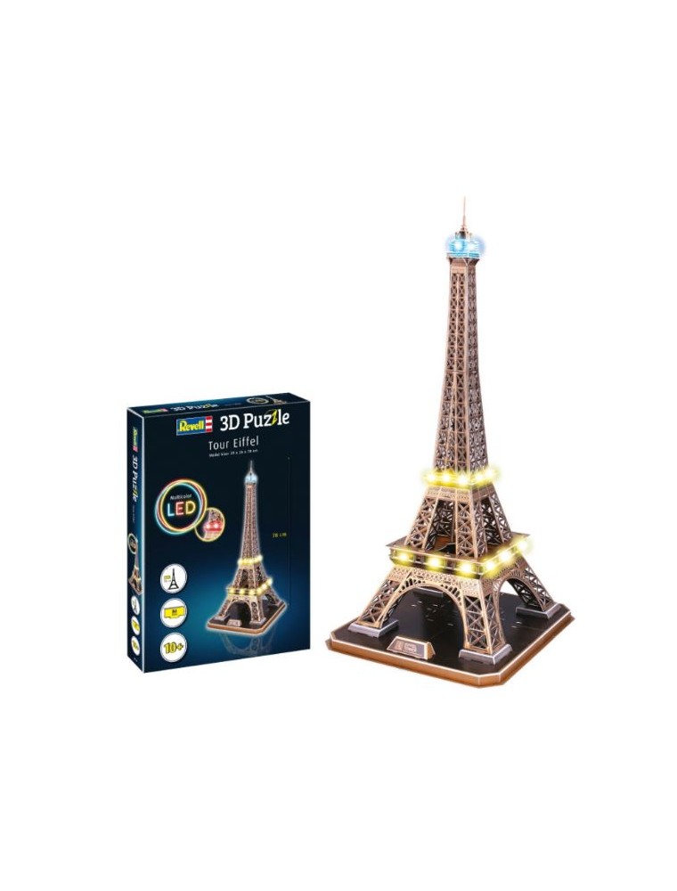 Revell - 3D Puzzle Tour Eiffel versione con LED alta 780mm