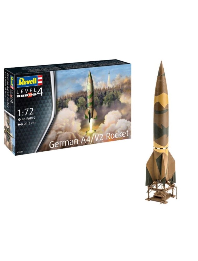 Revell - MISSILE A4/V2 GERMAN ROCKET 1/72 CON PIATTAFORMA DI LANCIO