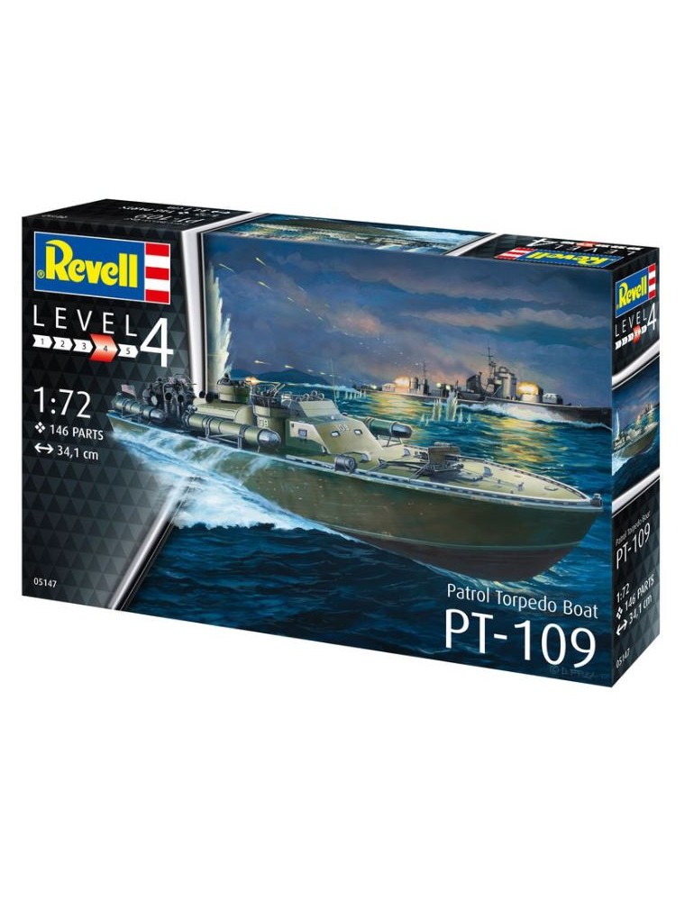 Revell - PT-109 PATROL TORPEDO BOAT 1/72 LUNGO 34,1cm PT109