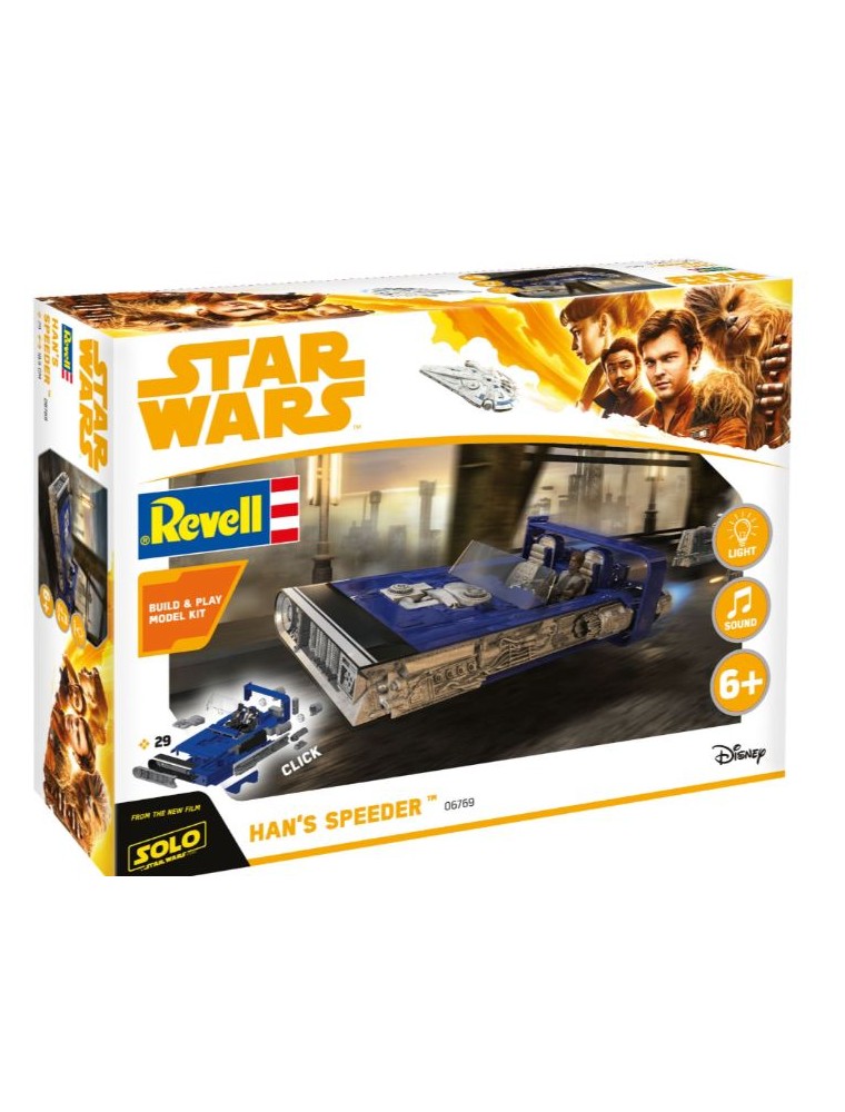 Revell - SPEEDER HAN SOLO     STAR WARS KIT AD INCASTRO SENZA COLLA