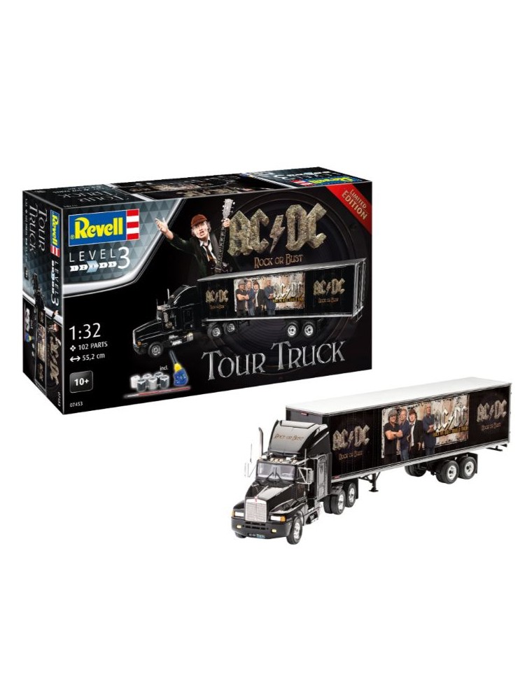 Revell - CAMION DEL TOUR AC/DC     1/32 CON COLORI E COLLA S. LIMITATA