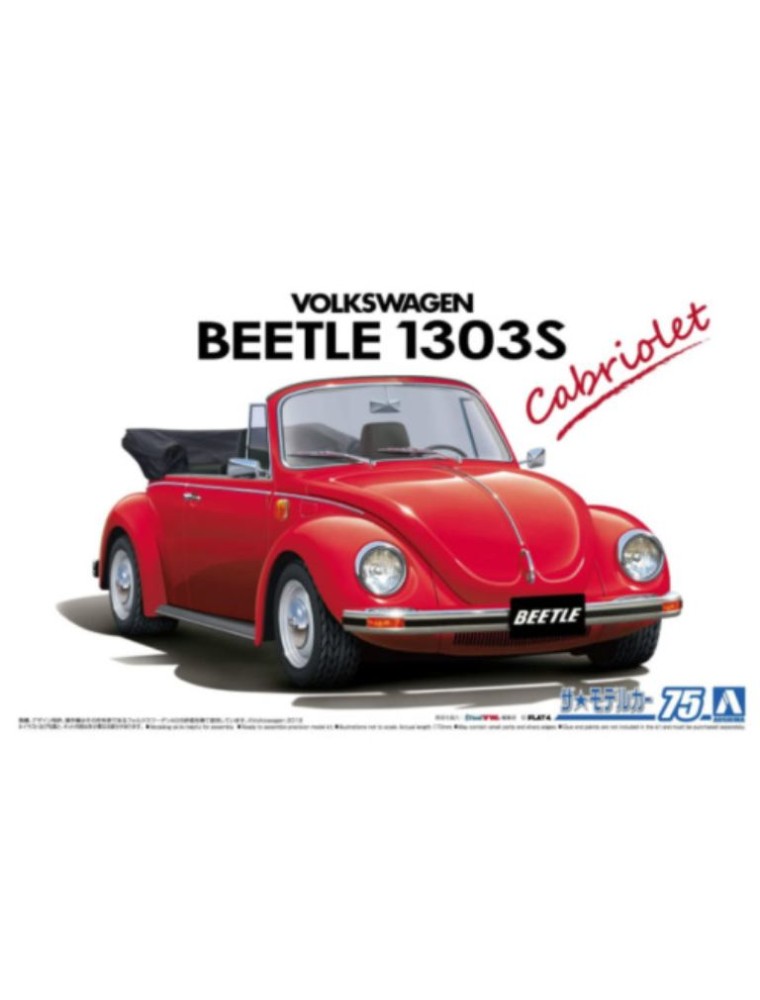 AOSHIMA - Volkswagen 15ADK Beetle 1303S Cabriolet 1/24 1975