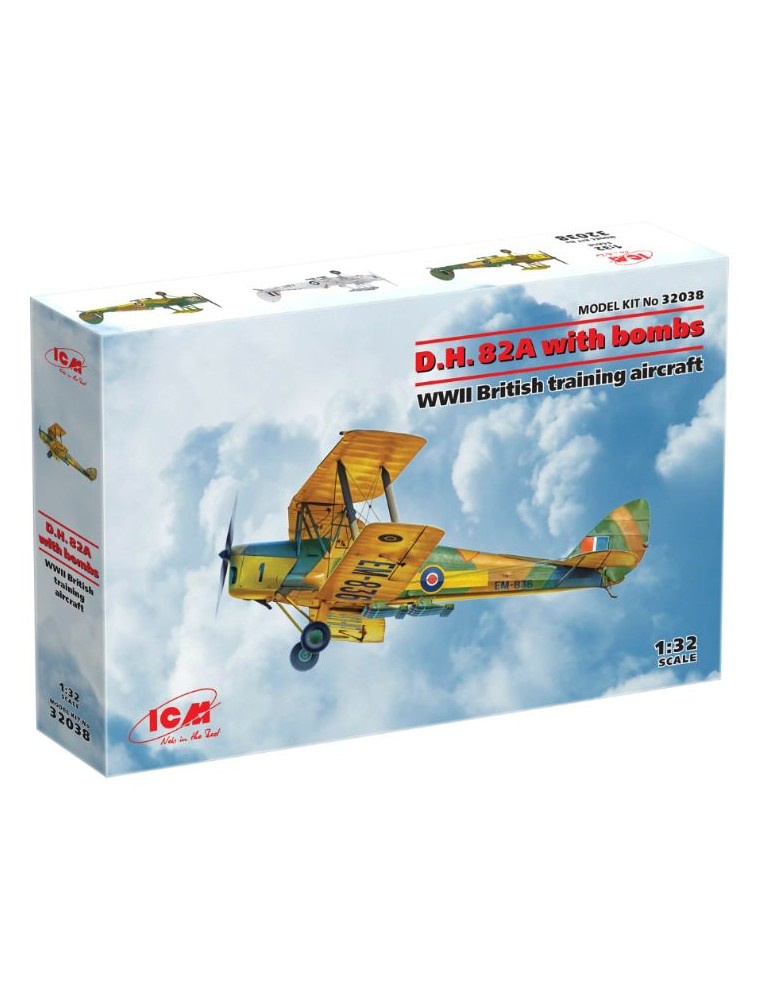 ICM - DH. 82A Tiger Moth with bombs WWII 1/32 British training aircraft