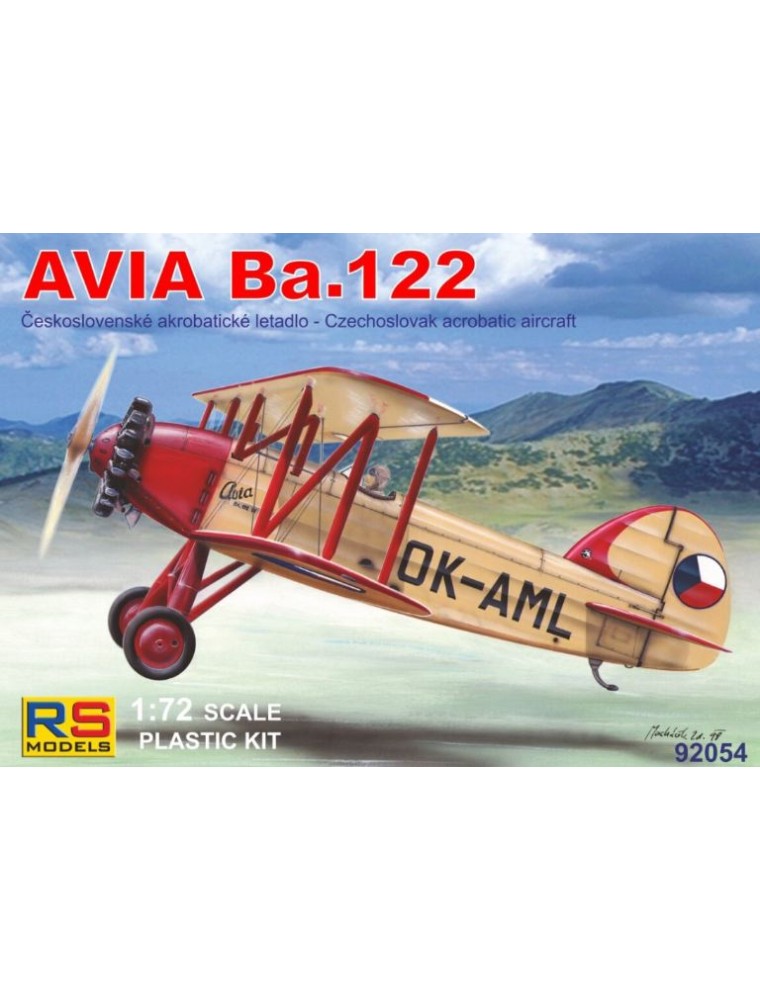 RS Models - Biplano acrobatico Ceco Avia Ba122 1/72 Castor II Pollux engine