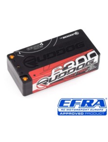 RUDDOG - Pacco LiPo HV Shorty 2s 7,6v 6300mAh 75/150c