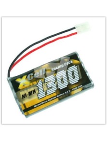 XCell - PACCO NiMh PER AUTO GIOCATTOLO 9,6v 1300mAh SPINA TAMIYA