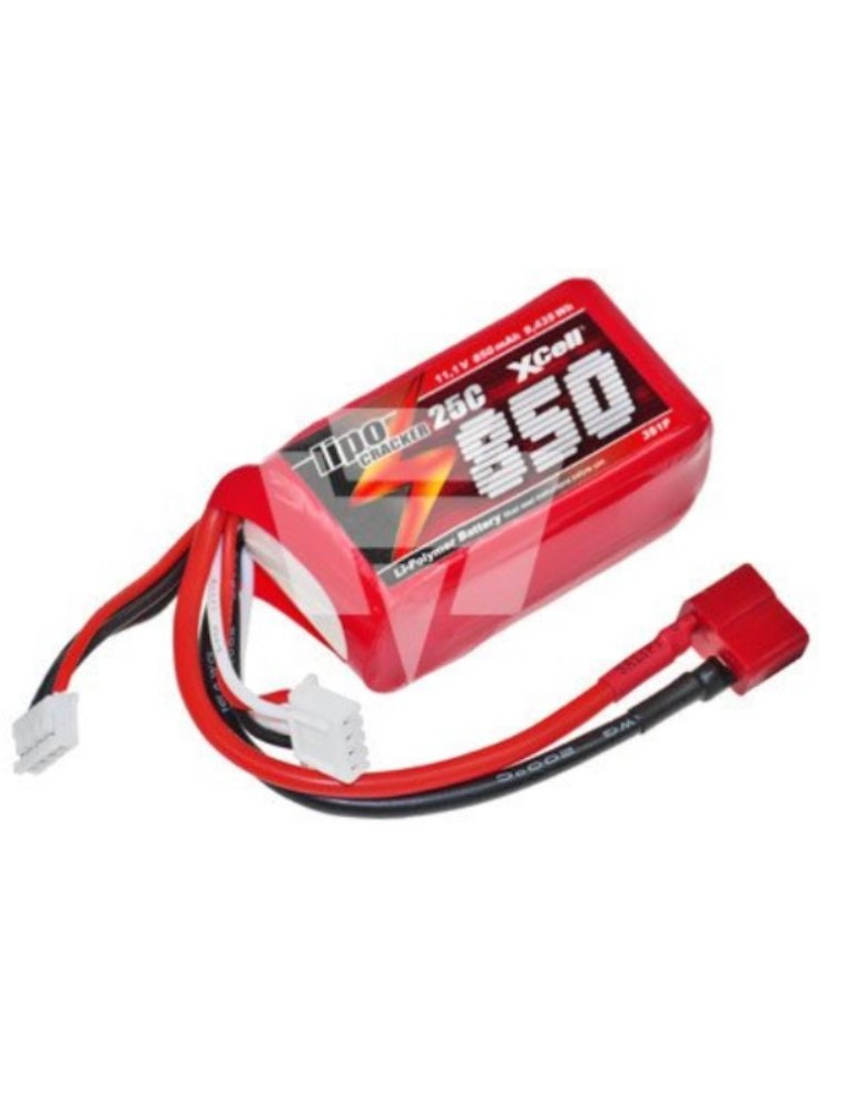 XCell - LiPo CRACKER 11,1v 850mAh  25C XCELL SCARICA 25C SPINA DEANS