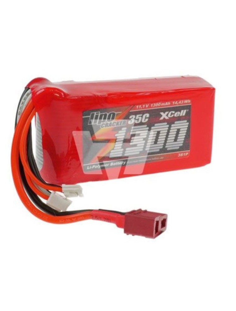 XCell - LiPo CRACKER 11,1v 1300mAh 35C XCELL SCARICA 35C SPINA DEANS