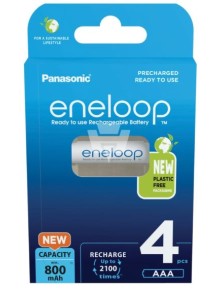 Panasonic - Mini stilo AAA 800mAh Eneloop 4pz 44,5X10,5mm