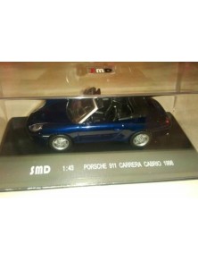 Generica - PORSCHE 911 CABRIO        1/43 CARRERA 1998 BLU METAL