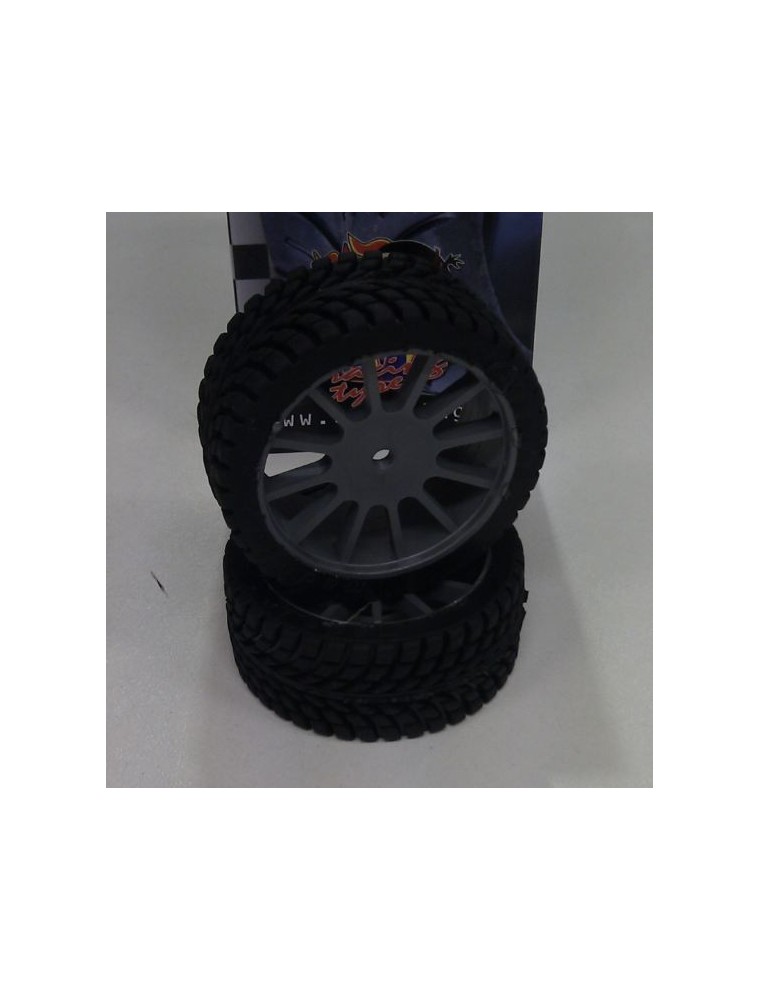 Sp Racing - GOMME E CERCHI POSTERIORI 1/10 ECO RADIALI 2pz 26mm