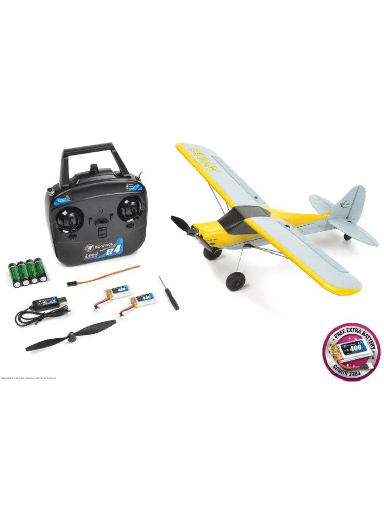 EZ-WING - Mini Cub giallo 450mm completo di tutto EZ-Wings con 2 LiPo