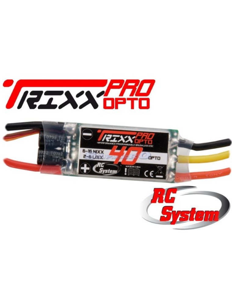 RC System - TRIXX PRO 40Ah OPTO VARIATORE BRUSHLESS SENZA BEC 2-6S