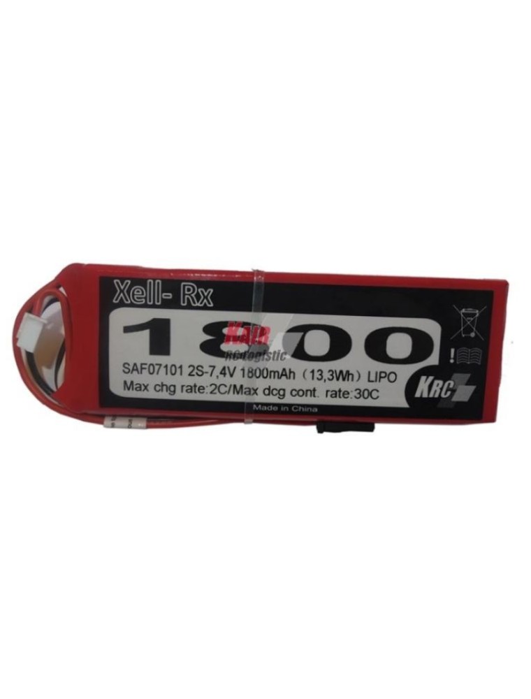 KAIR RC LOGISTIC - LiPo RX 1800mAh 7,4v 30C 12,6x35x101mm 101gr