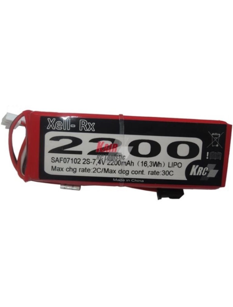 KAIR RC LOGISTIC - LiPo RX 2200mAh 7,4v 30C 16,6x35x101mm 119gr