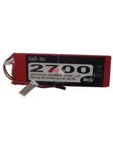 KAIR RC LOGISTIC - LiPo RX 2700mAh 7,4v 30C 11x45x136 mm 144gr