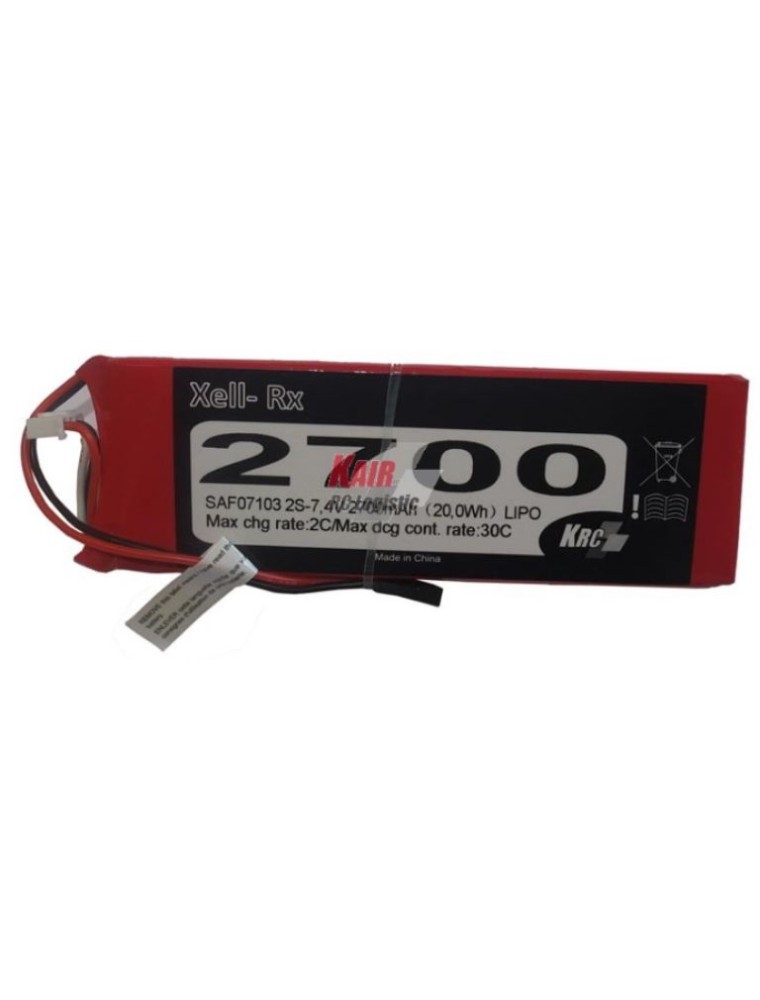 KAIR RC LOGISTIC - LiPo RX 2700mAh 7,4v 30C 11x45x136 mm 144gr