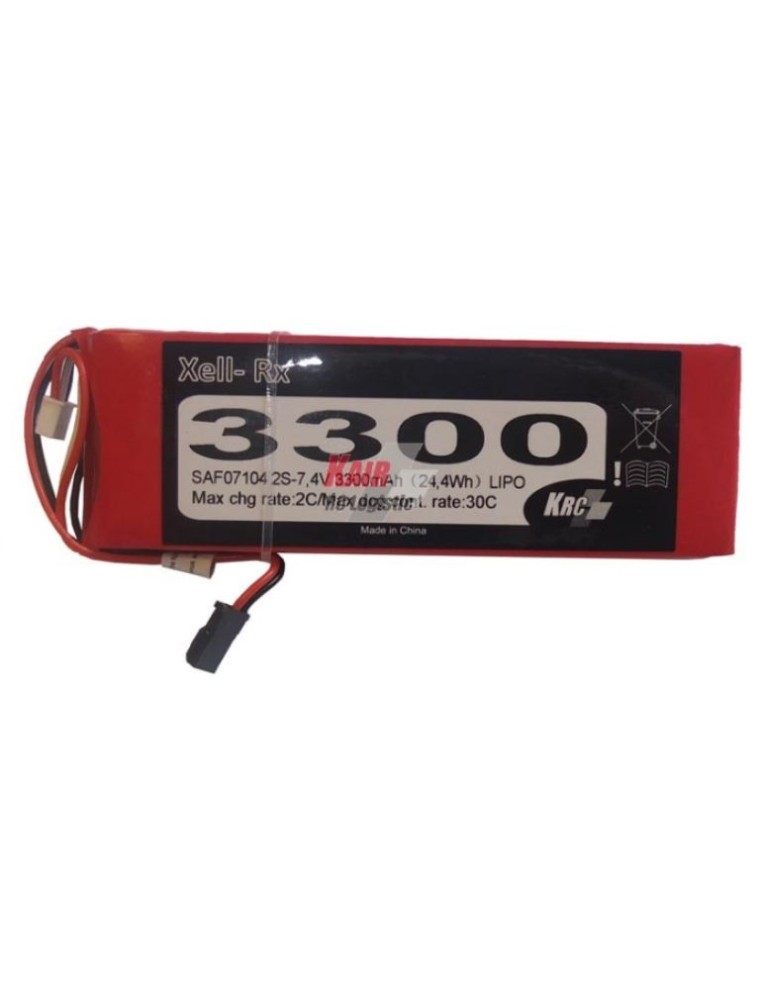 KAIR RC LOGISTIC - RX LiPo 7,4v 3300mAh 30C 12x45x136mm 165gr