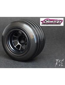 Sweep - Gomme F1 posteriori 1/10 Soft Invernali incollate su cerchi Sweep Racing