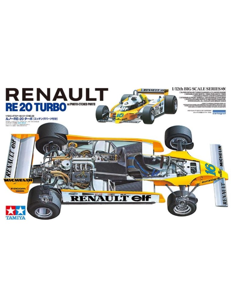 Tamiya - Renault RE F1 1/12 in edizione limitata con fotoincisioni