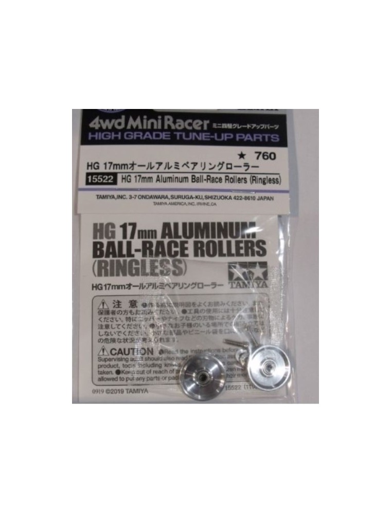 Tamiya - ROTELLE AD ANELLO ALLUMINIO 17mm