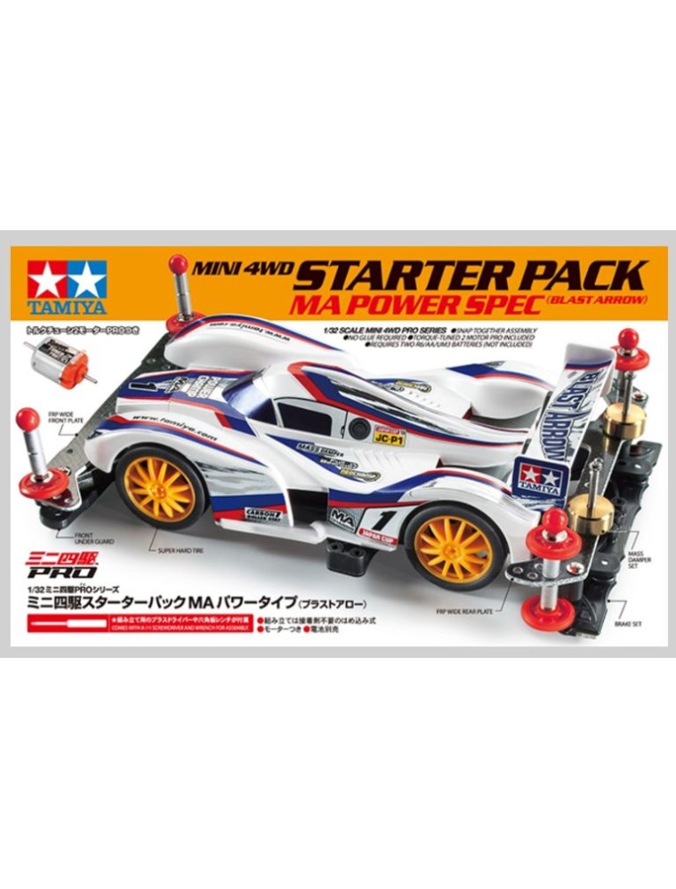 Tamiya - STARTER PACK BLAST MINI4WD PRO TELAIO MA