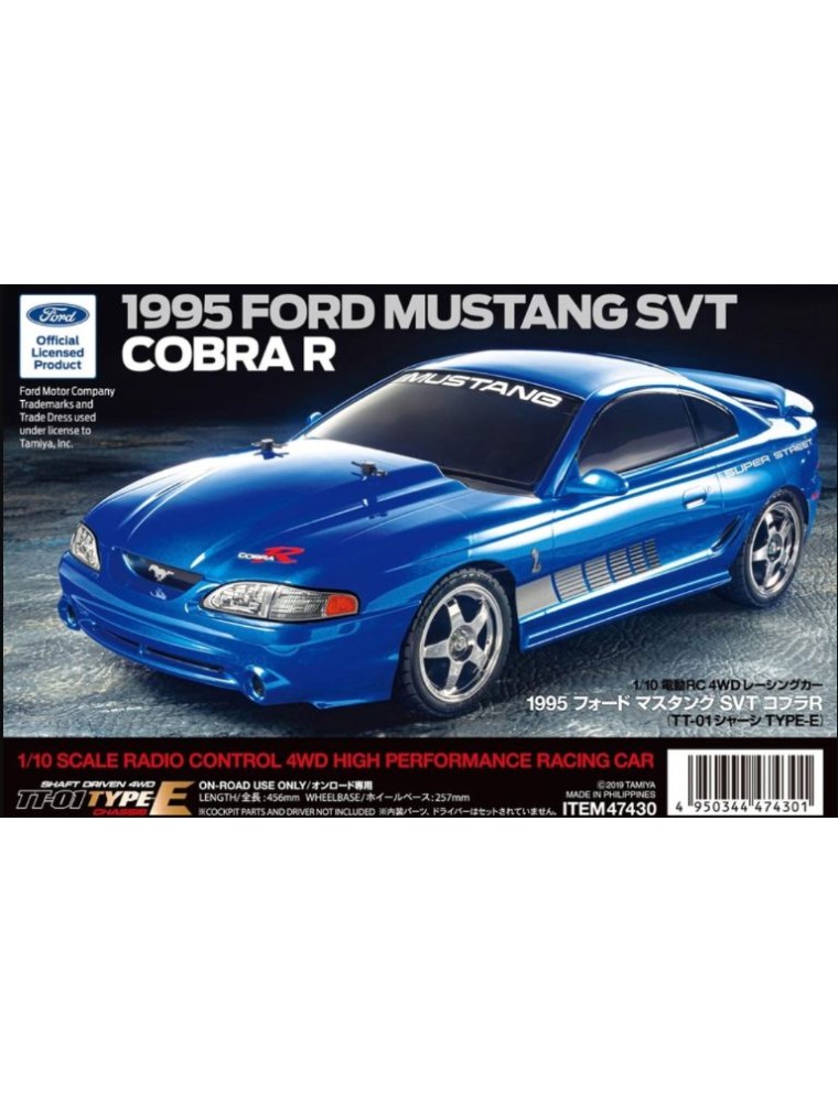 Tamiya - Ford Mustang Svt 1995 Cobra R TT01E 4wd 1/10 in kit