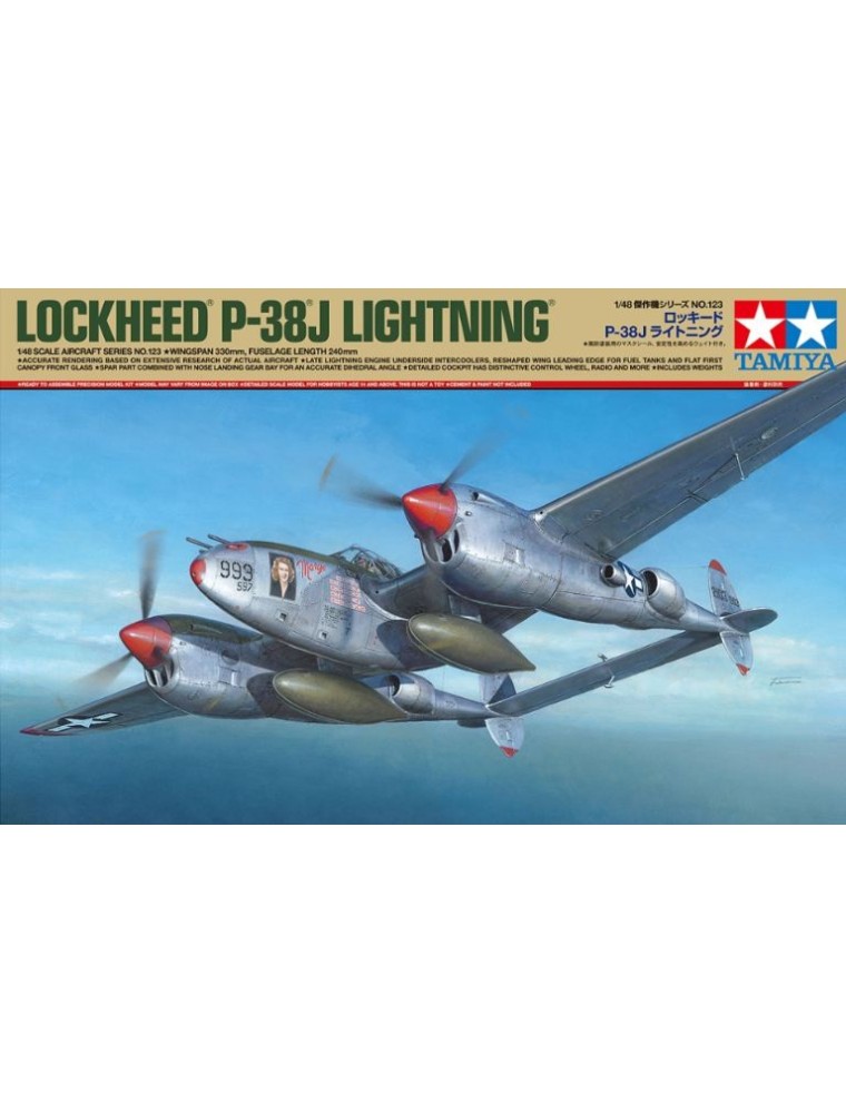 Tamiya - Aereo P-38 J Lightning 1/48 P38J