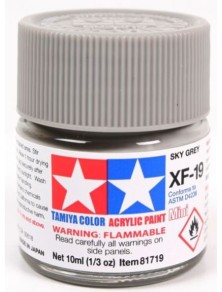 Tamiya - Colore acrilico XF-19 Sky Grey 1pz da 10ml  opaco