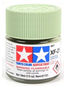 Tamiya - Colore acrilico XF-21 Sky 1pz da 10ml  opaco