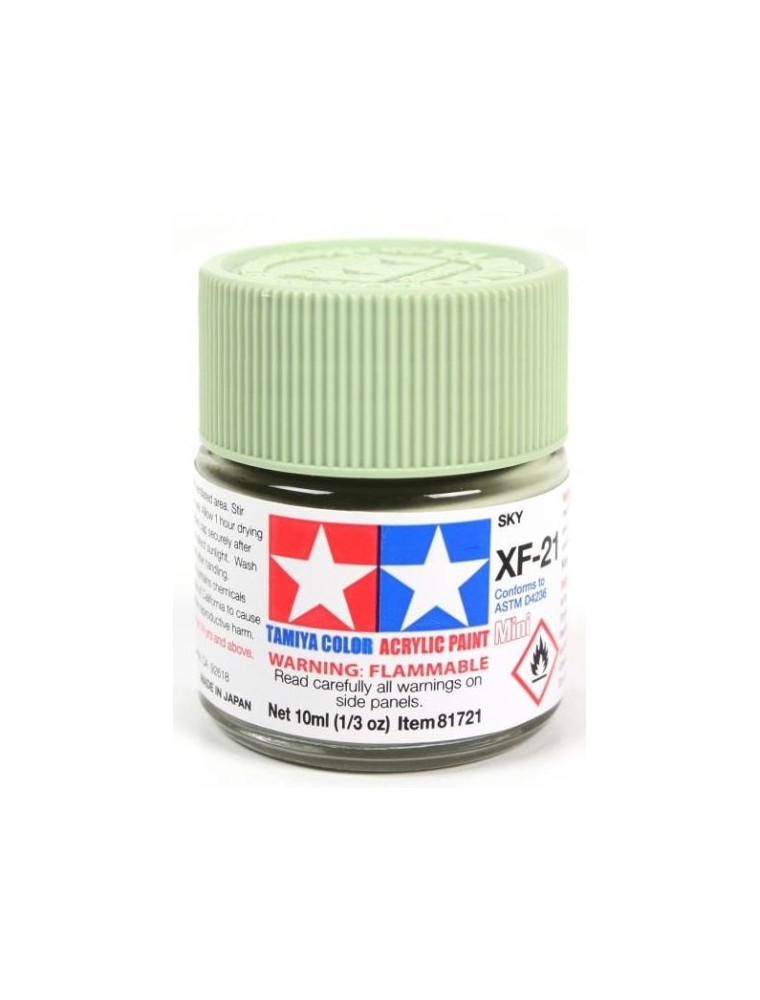 Tamiya - Colore acrilico XF-21 Sky 1pz da 10ml  opaco