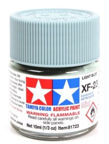 Tamiya - Colore acrilico XF-23 Light Blue 6pz da 10ml  opaco