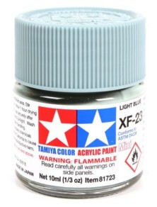 Tamiya - Colore acrilico XF-23 Light Blue 1pz da 10ml  opaco