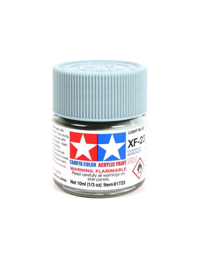 Tamiya - Colore acrilico XF-23 Light Blue 1pz da 10ml  opaco