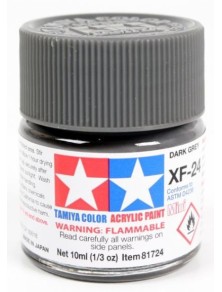 Tamiya - Colore acrilico XF-24 Dark Grey 1pz da 10ml  opaco