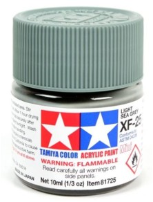 Tamiya - Colore acrilico XF-25 Light Sea Grey 1pz da 10ml  opaco