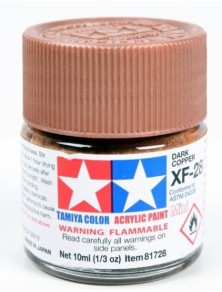 Tamiya - Colore acrilico XF-28 Dark Copper 6pz da 10ml  opaco