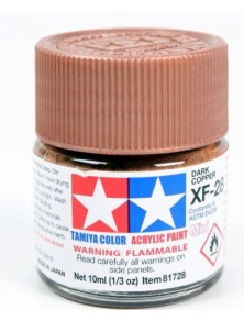 Tamiya - Colore acrilico XF-28 Dark Copper 1pz da 10ml  opaco