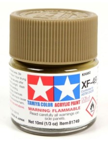 Tamiya - Colore acrilico XF-49 Khaki 6pz da 10ml  opaco