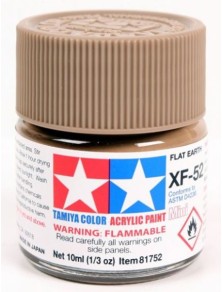 Tamiya - Colore acrilico XF-52 Flat Earth 1pz da 10ml  opaco