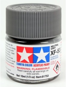 Tamiya - Colore acrilico XF-53 Neutral Grey 6pz da 10ml  opaco