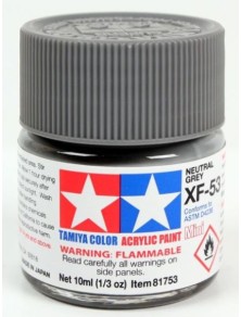 Tamiya - Colore acrilico XF-53 Neutral Grey 1pz da 10ml  opaco