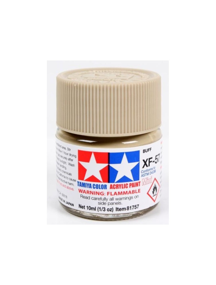 Tamiya - Colore acrilico XF-57 Buff 1pz da 10ml  opaco