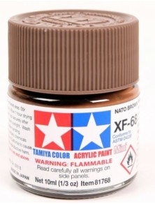 Tamiya - Colore acrilico XF-68 Nato Brown 1pz da 10ml  opaco