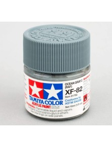 Tamiya - Colore acrilico XF-82 Ocean Gray 2raf 6pz da 10ml opaco XF82