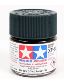 Tamiya - Colore acrilico XF-85 Rubber Black 6pz da 10ml  opaco